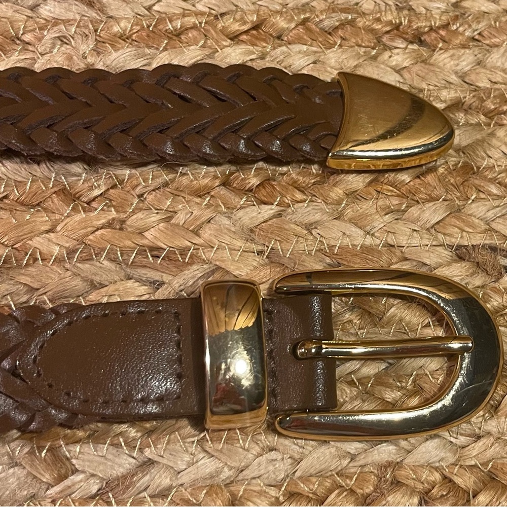 Braided Genuine Leather Belt 39” - Picture 4 of 7